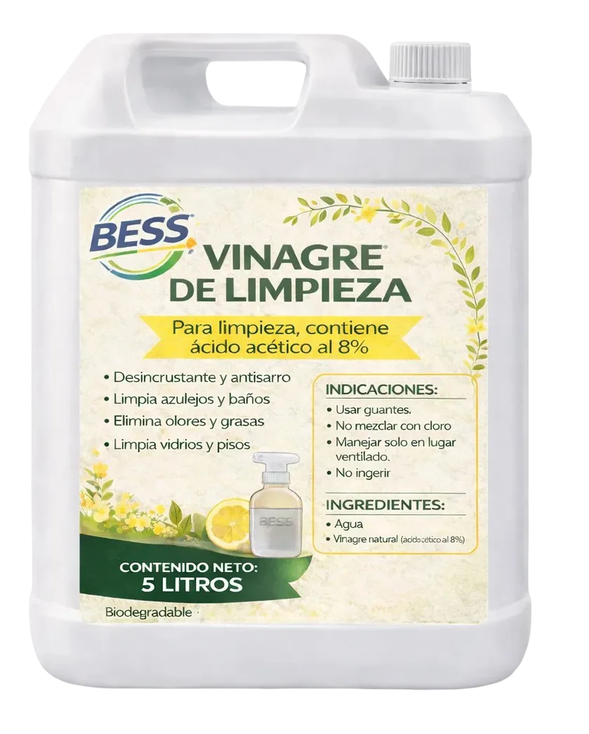 Vinagre De Limpieza Bidón 5lt 8% Ácido Acético