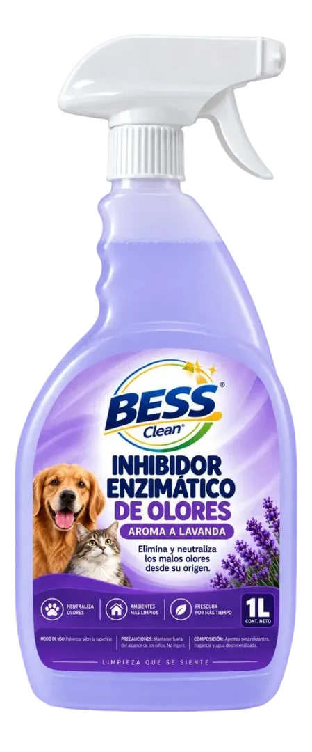 Eliminador Olores Orina Aroma Lavanda 1 Lt Bess Clean