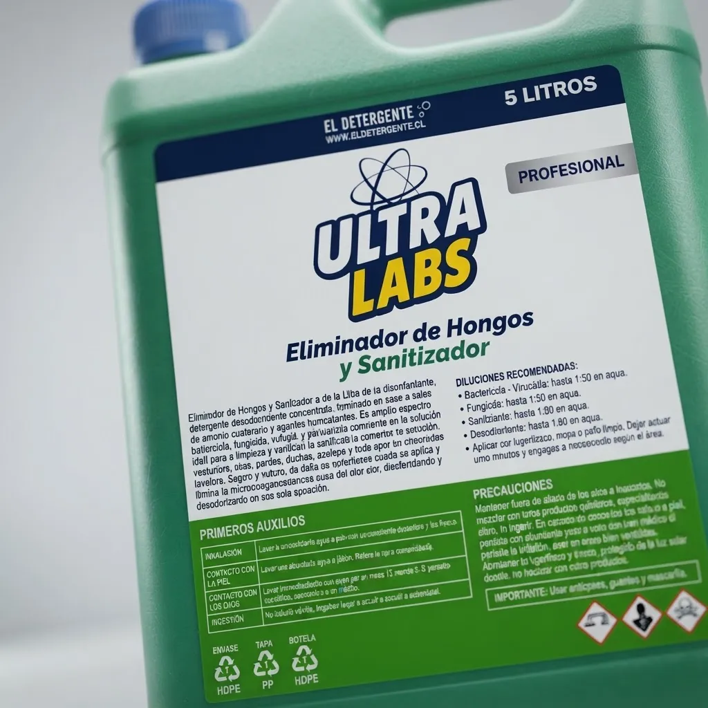 Sanitizador Y Eliminador De Hongos Ultralabs Bidón 5lt - Imagen 2