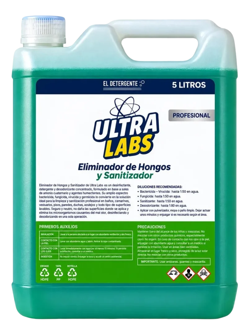 Sanitizador Y Eliminador De Hongos Ultralabs Bidón 5lt